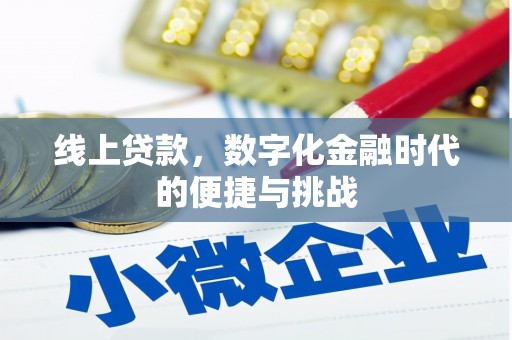 中西线上贷款，数字化金融时代的便捷与挑战