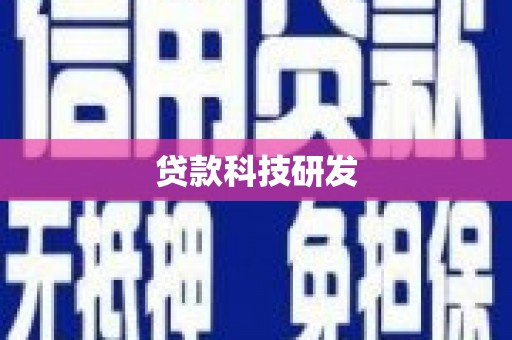 中西贷款科技研发