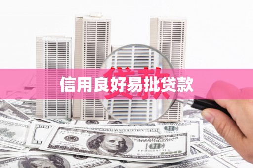 中西信用良好易批贷款