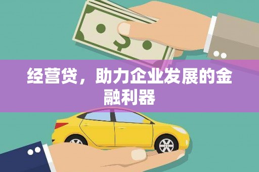 中西经营贷，助力企业发展的金融利器