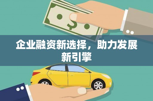中西企业融资新选择，助力发展新引擎