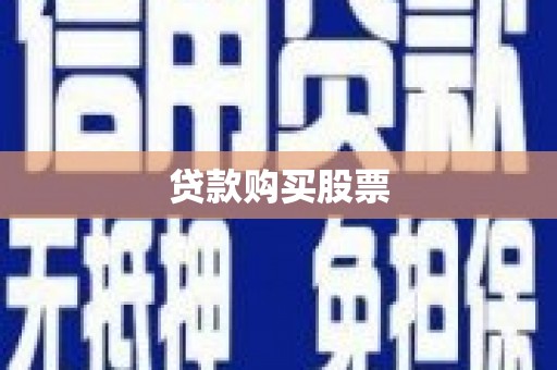中西贷款购买股票