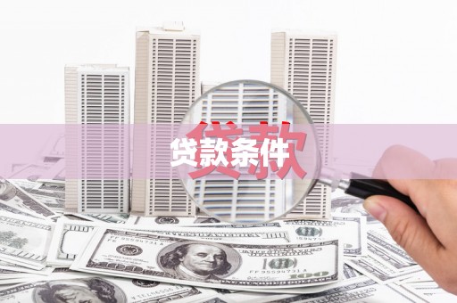 中西贷款条件