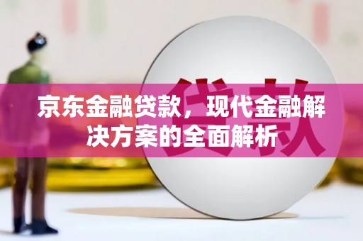 中西京东金融贷款，现代金融解决方案的全面解析