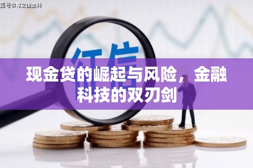 中西现金贷的崛起与风险，金融科技的双刃剑