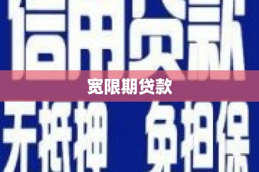 中西宽限期贷款