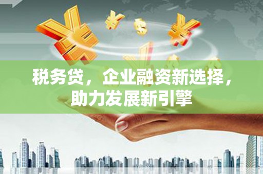 中西税务贷，企业融资新选择，助力发展新引擎