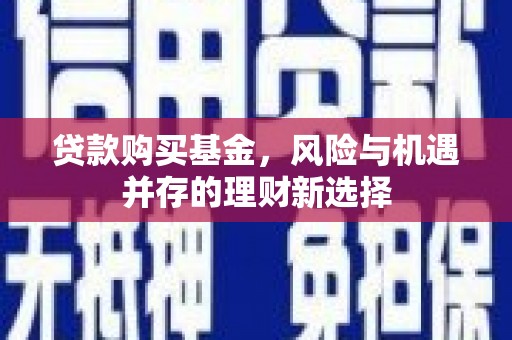 中西贷款购买基金，风险与机遇并存的理财新选择