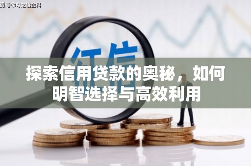中西探索信用贷款的奥秘，如何明智选择与高效利用