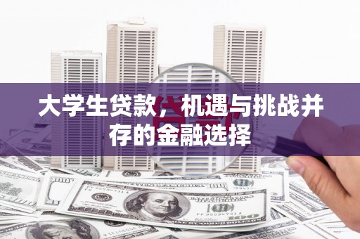中西大学生贷款，机遇与挑战并存的金融选择