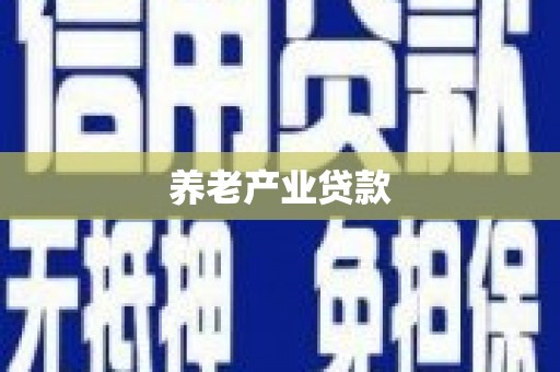 中西养老产业贷款