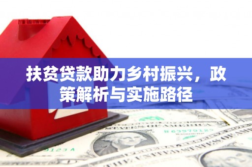 中西扶贫贷款助力乡村振兴，政策解析与实施路径