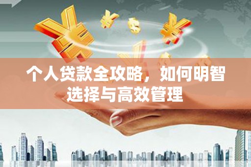 中西个人贷款全攻略，如何明智选择与高效管理