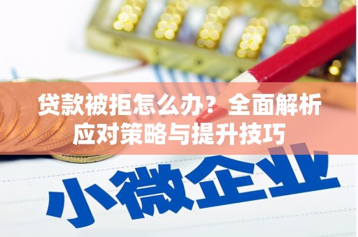 中西贷款被拒怎么办？全面解析应对策略与提升技巧
