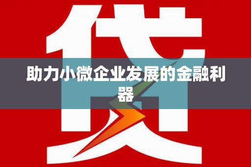 中西助力小微企业发展的金融利器