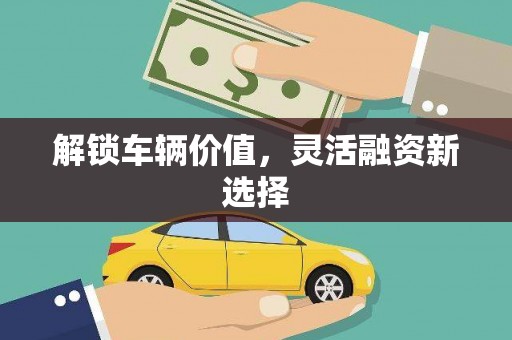 中西解锁车辆价值，灵活融资新选择