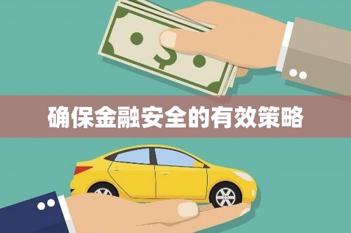 中西确保金融安全的有效策略