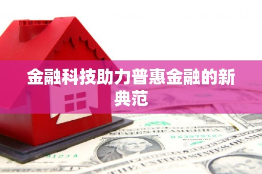 中西金融科技助力普惠金融的新典范
