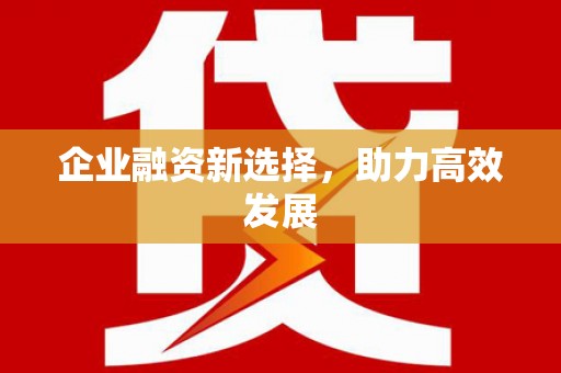 中西企业融资新选择，助力高效发展